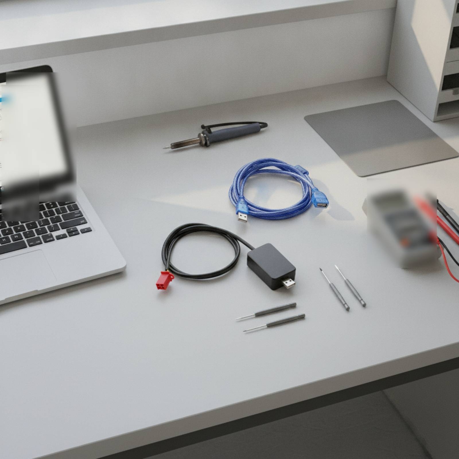 Controller Adapter Usb - Câble de débogage USB enroulé, 2