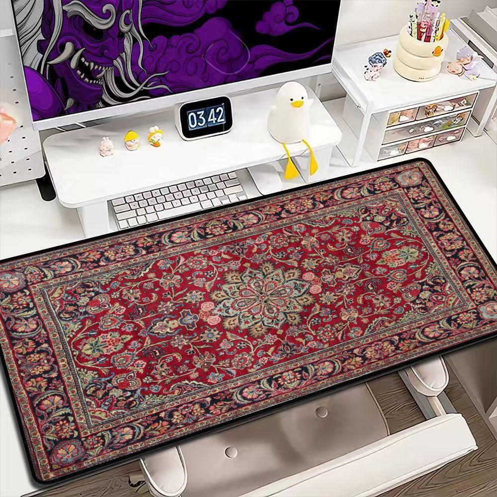Retro Gaming Desk - Grand tapis de souris vintage à