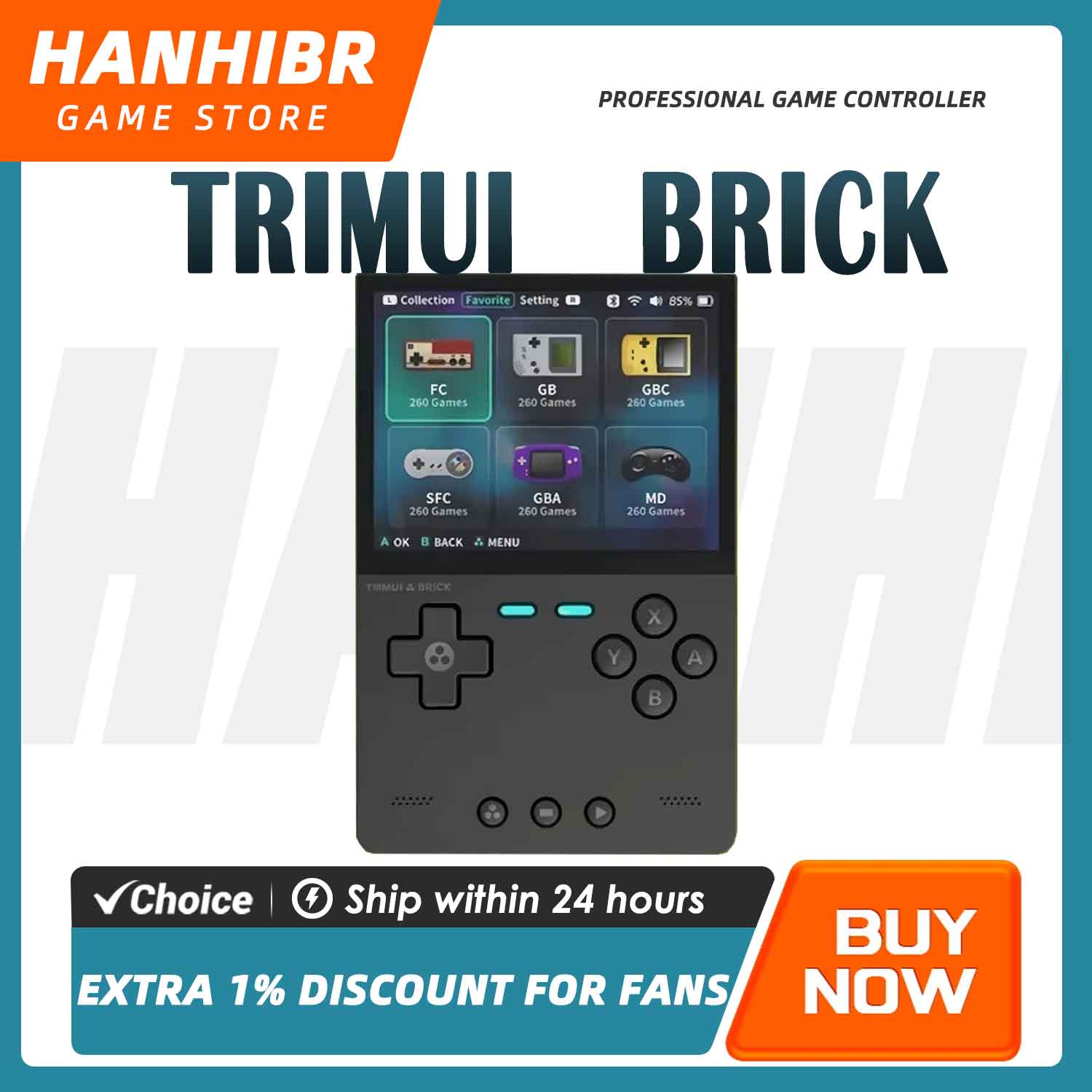 Retro Gaming Linux - Console portable rétro TRIMUI BRICK CNC