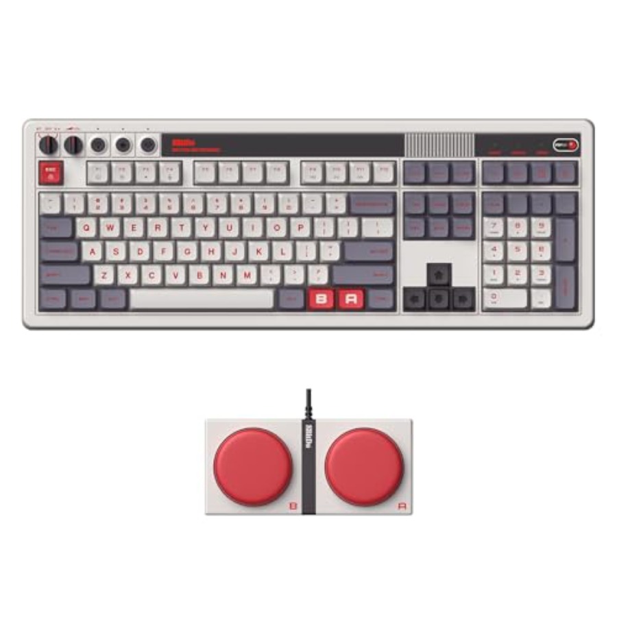 Retro Gaming Uk - Clavier mécanique rétro 108 pour jeux