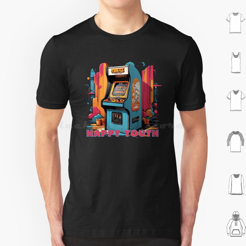 Retro Gaming T Shirt - Joyeux jeunesse-arcade t-shirt hommes femmes enfants