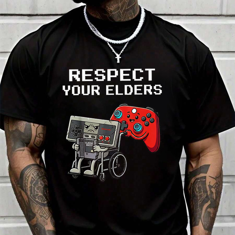 Retro Gaming T Shirt - T-shirt rétro pour hommes, contrôleur de