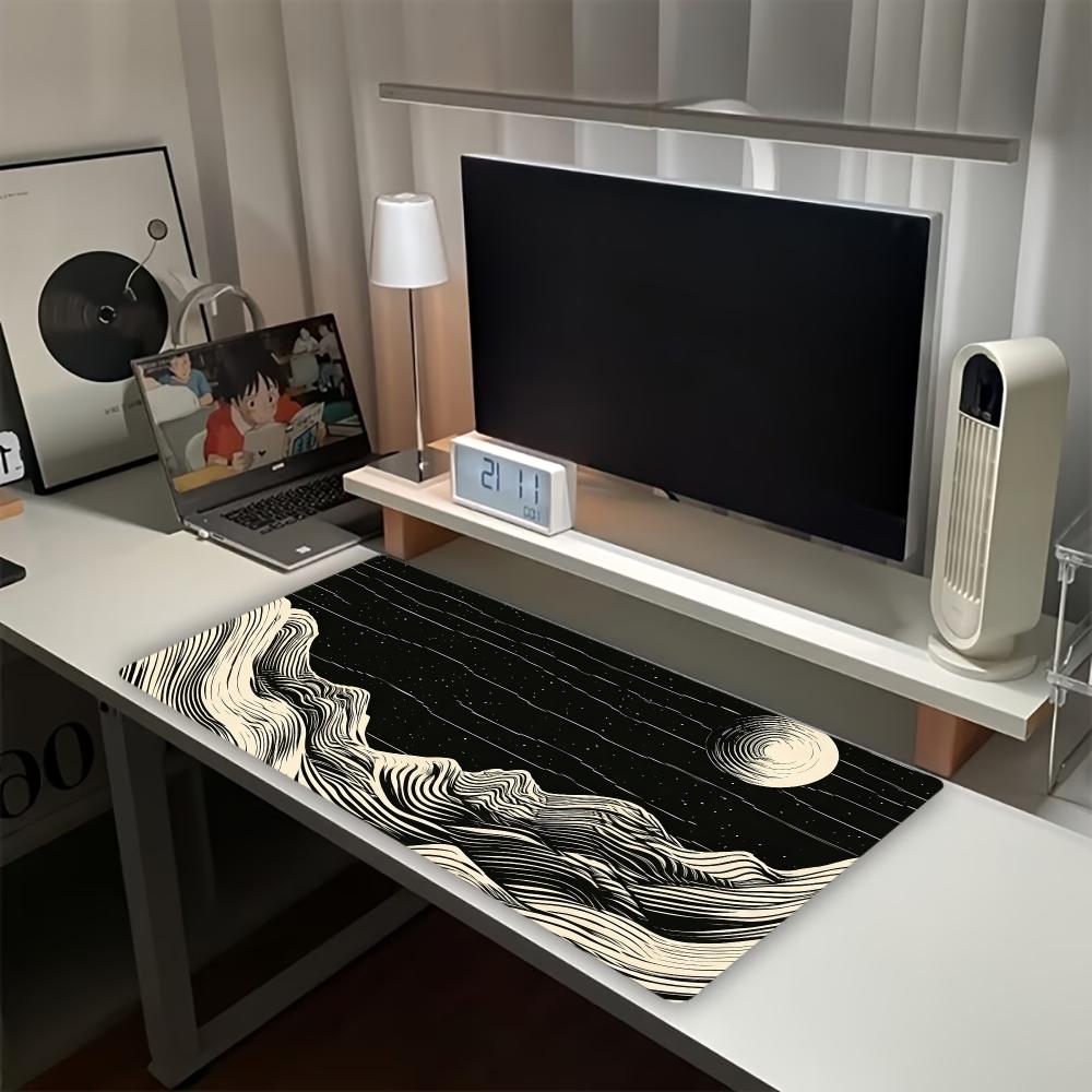 Retro Gaming Desk Setup - Grand tapis de souris de jeu