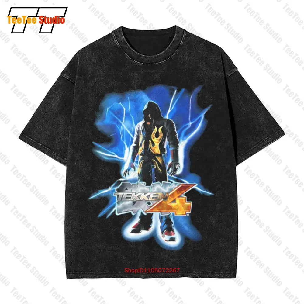 Retro Gaming T Shirt - Vintage Tekken 4 Namco Promo Arcade