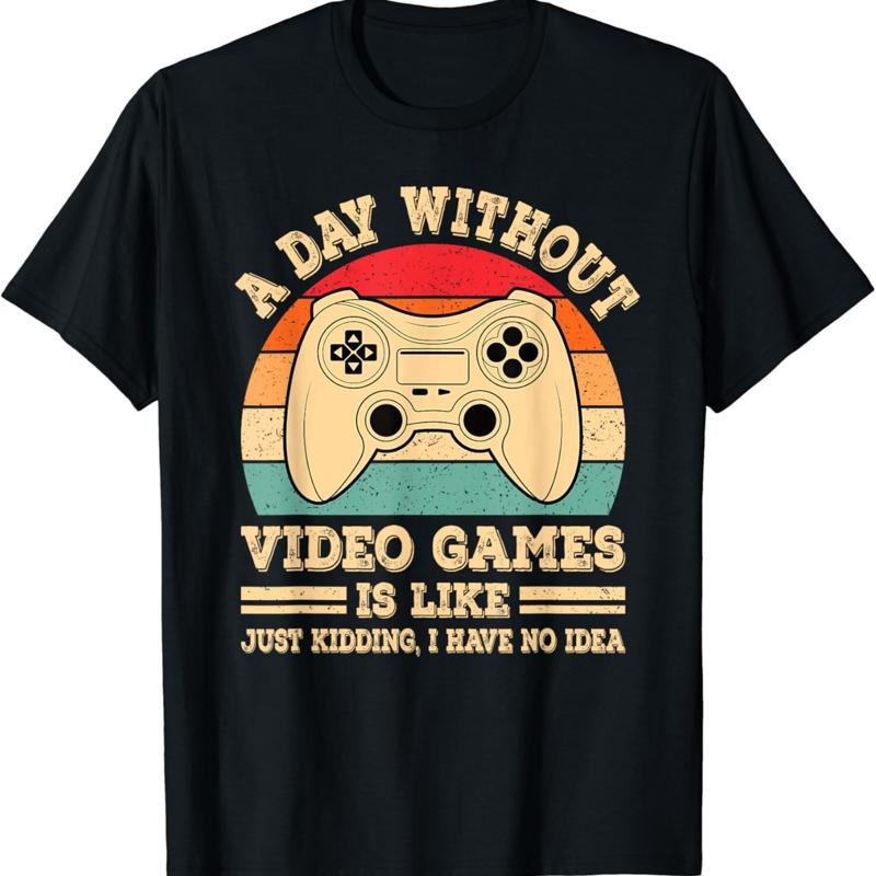 Retro Gaming T Shirt - Une journée sans jeux vidéo, t-shirt