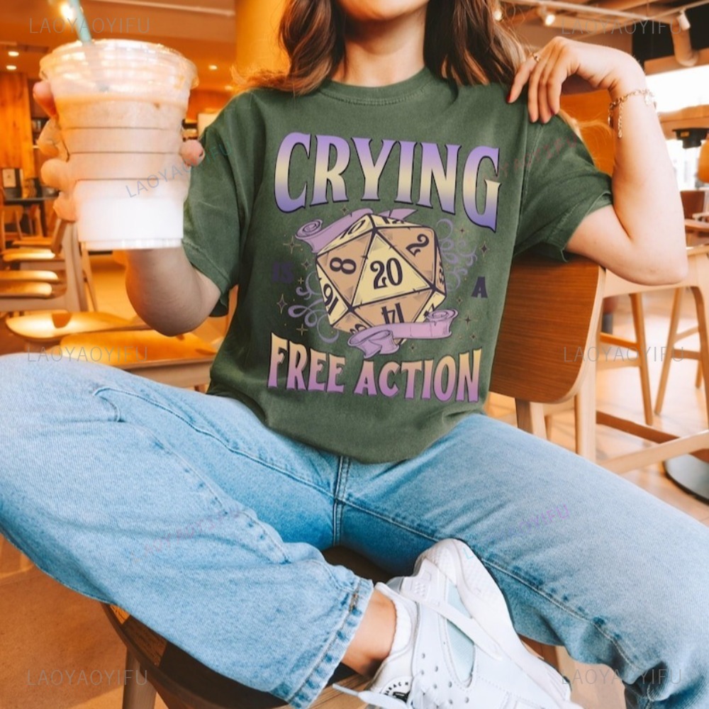 DnD drôle pleurer est une Acti - Retro Gaming T Shirt avis et prix