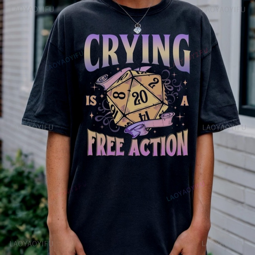 DnD drôle pleurer est une Acti - Retro Gaming T Shirt avis et prix
