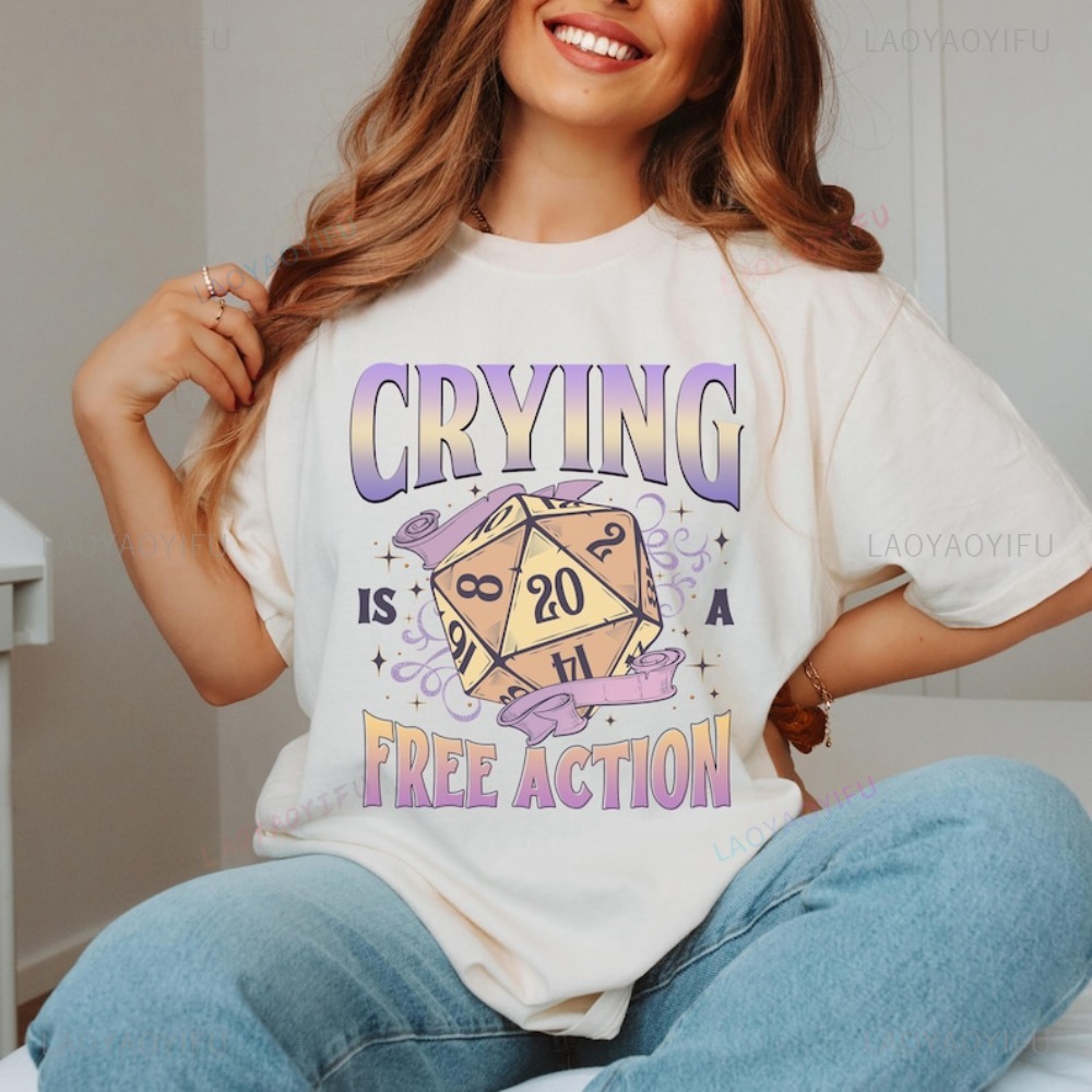 DnD drôle pleurer est une Acti - Retro Gaming T Shirt avis et prix