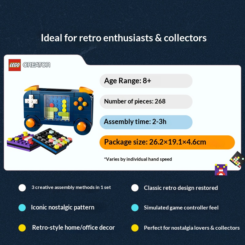 LEGO Creator 3-en-1 Blocs de C - Retro Gaming Nostalgia avis et prix