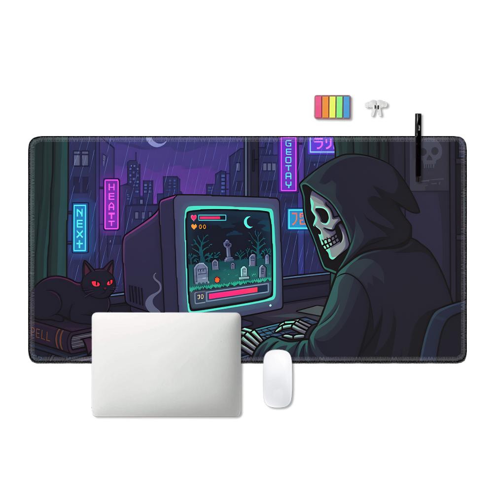 HYBXAXC Tapis de bureau gamer  - Retro Gaming Desk Setup avis et prix