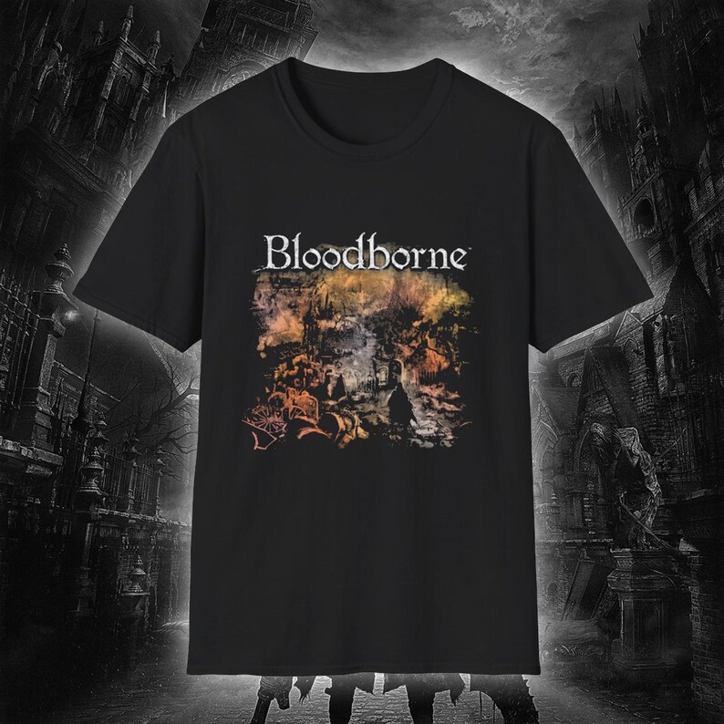 T-shirt de jeu Bloodborne Dark - Retro Gaming T Shirt avis et prix