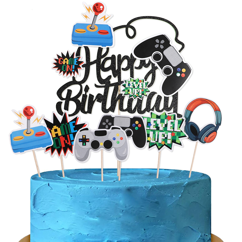 Décoration de gâteau de jeu vi - Retro Gaming Decor avis et prix