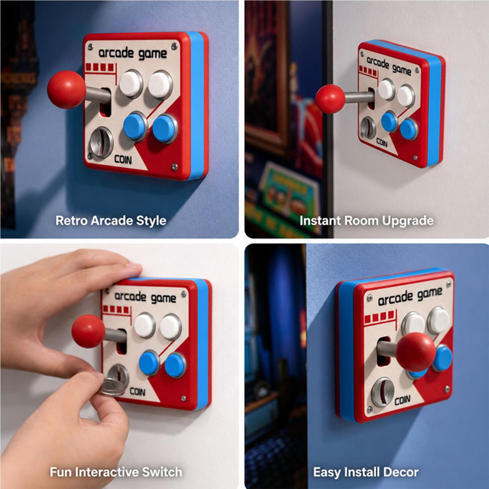 Cache-Interrupteurs Rétro Créa - Retro Gaming Decor avis et prix