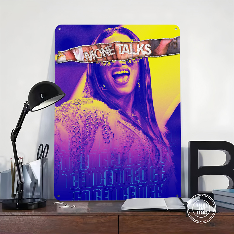 Mone Talks – Affiche métalliqu - Retro Gaming Talk avis et prix