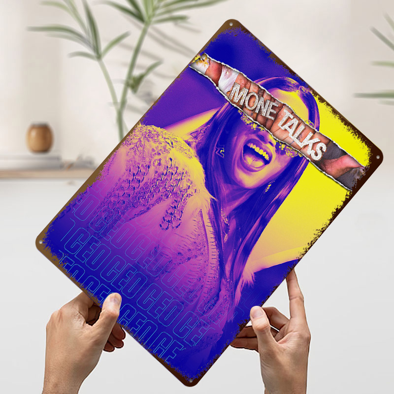 Mone Talks – Affiche métalliqu - Retro Gaming Talk avis et prix