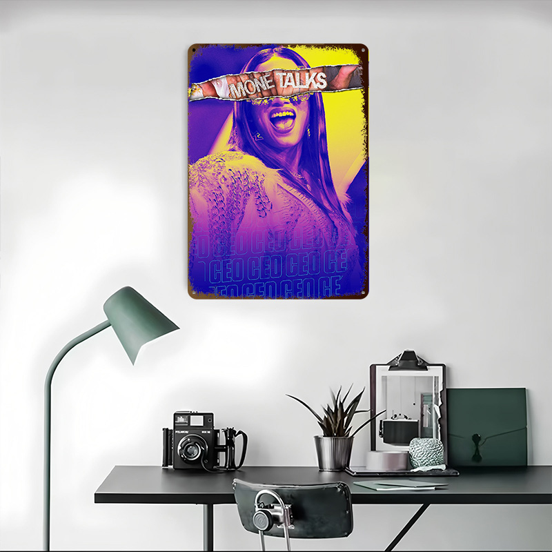 Mone Talks – Affiche métalliqu - Retro Gaming Talk avis et prix