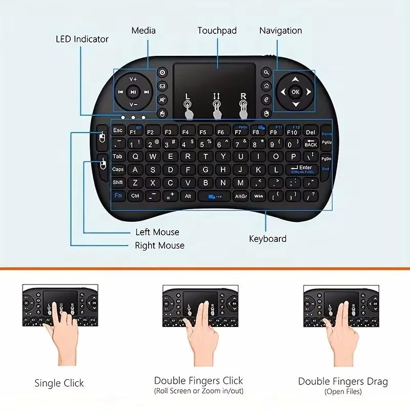 Clavier sans fil Air Mouse ave - Retro Gaming Corps avis et prix